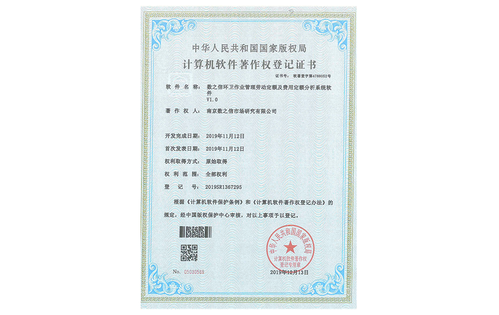 環(huán)衛(wèi)作業(yè)管理勞動(dòng)定額及費(fèi)用定額分析系統(tǒng)軟件V1